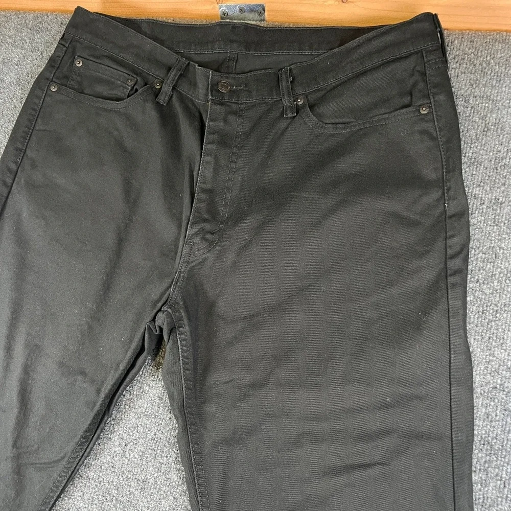 Levi's 541 Athletic Taper Fit Jeans Mens 40x31 Black Denim Dark Wash Mid‎ Rise